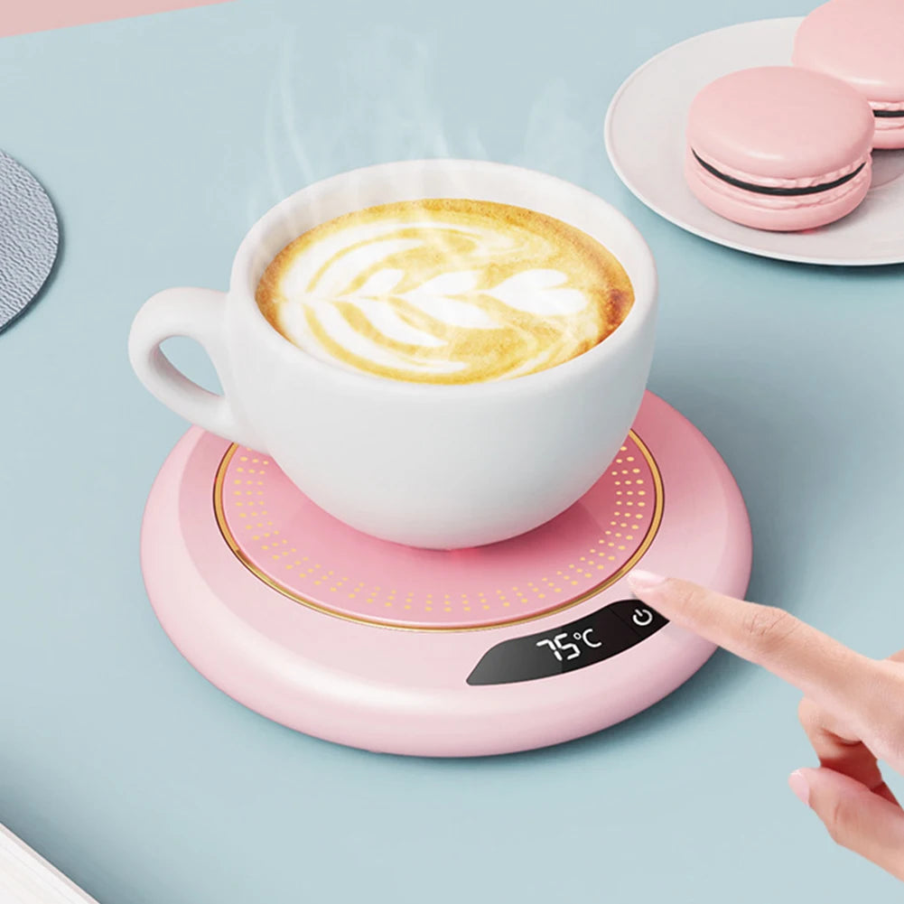 Electric Coffee Warmer USB Plug Coffee Mug Warmer 3 Temperature Setting Portable Cup Warmer for Heating Coffee Beverage Milk Tea