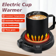 Coffee Mug Warmer Electric Cup Warmer Constant Temperature Coaster 3-Gear Cup Warmer Milk Tea Water Heating Pad Cup Heater US EU
