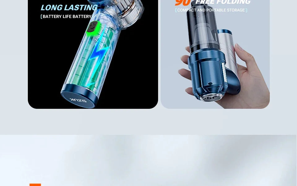 Car Vacuum Cleaner Portable Handheld Mini Vacuum Cleaner Cordless Strong Suction Car Cleaner Car Vacuum Home Appliance