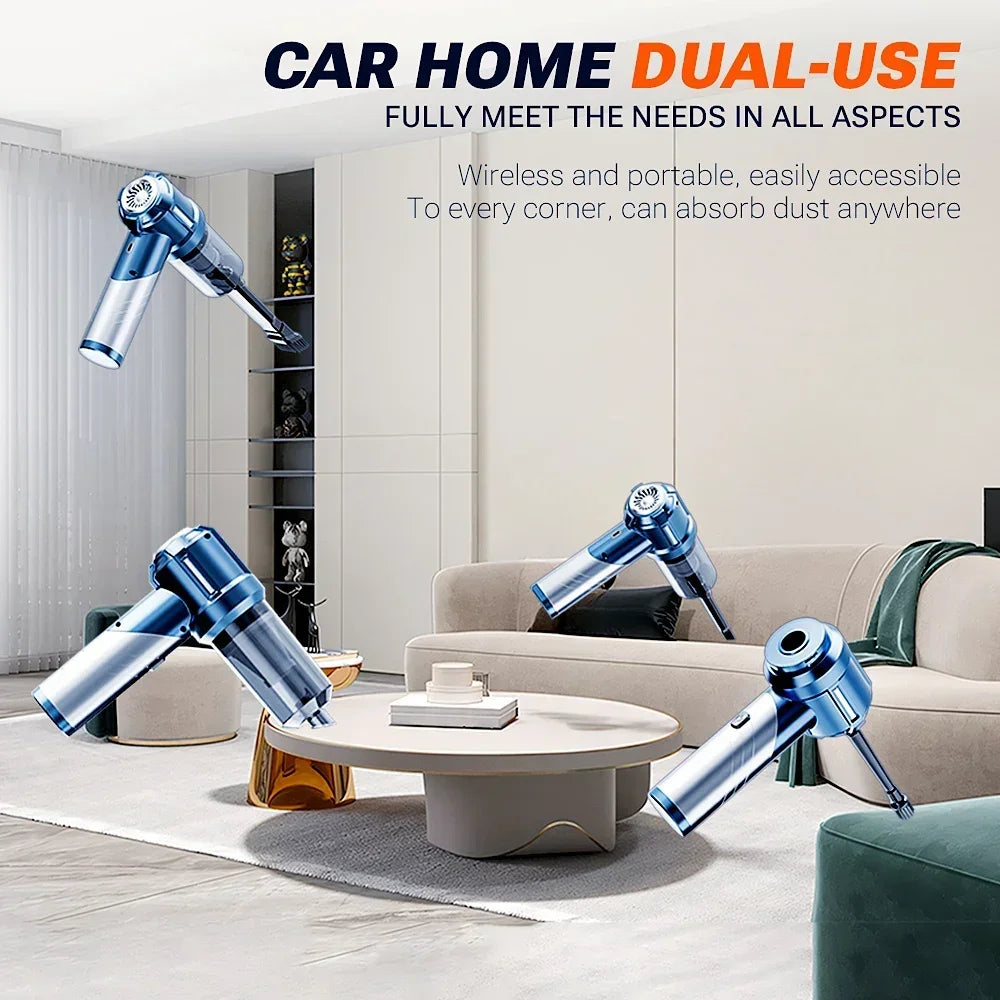 Car Vacuum Cleaner Portable Handheld Mini Vacuum Cleaner Cordless Strong Suction Car Cleaner Car Vacuum Home Appliance