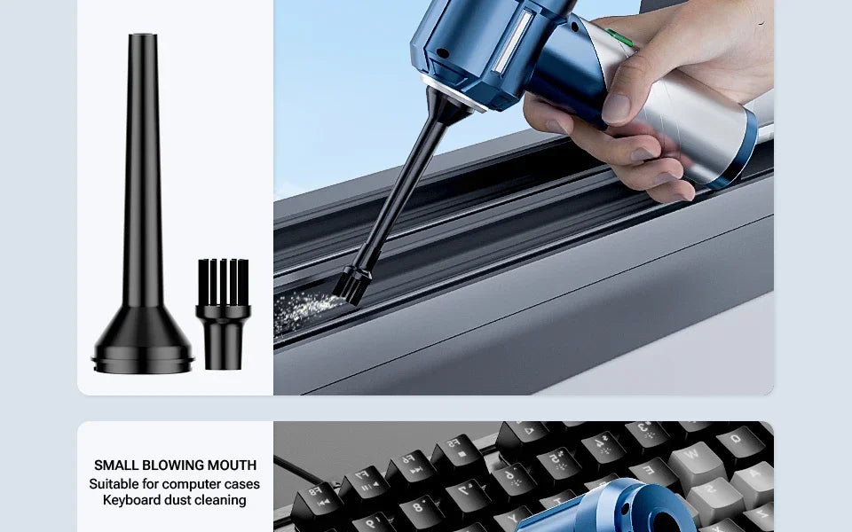 Car Vacuum Cleaner Portable Handheld Mini Vacuum Cleaner Cordless Strong Suction Car Cleaner Car Vacuum Home Appliance