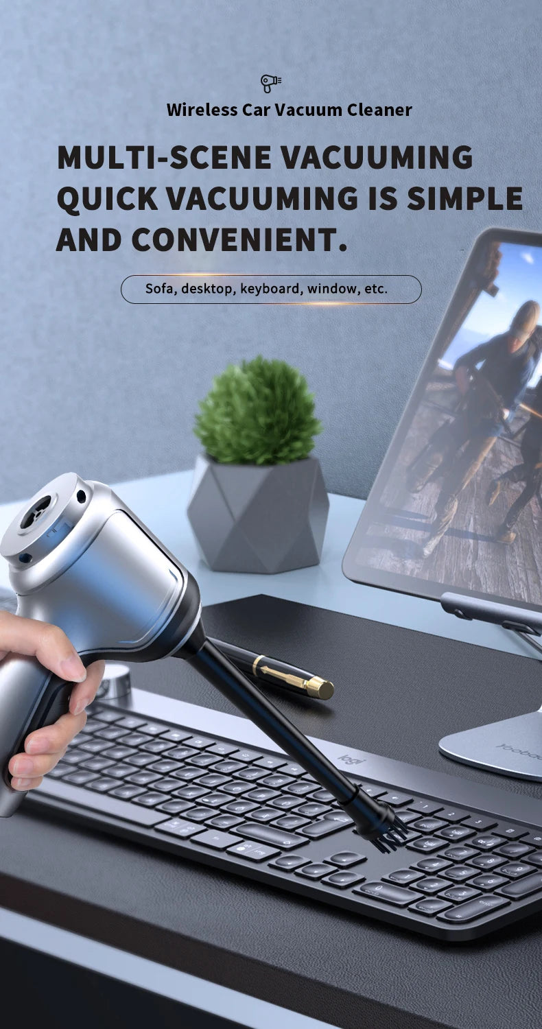 Car vacuum cleaner Auto cordless cleaner Robot Wireless Cleaning Machine Automotive Home Appliance Tools Strong Suction Cleaners