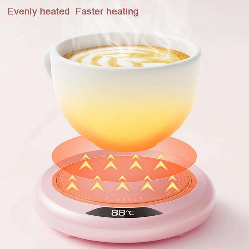 Electric Coffee Warmer USB Plug Coffee Mug Warmer 3 Temperature Setting Portable Cup Warmer for Heating Coffee Beverage Milk Tea