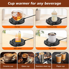 Coffee Mug Warmer Electric Cup Warmer Constant Temperature Coaster 3-Gear Cup Warmer Milk Tea Water Heating Pad Cup Heater US EU