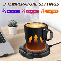 Coffee Mug Warmer Electric Cup Warmer Constant Temperature Coaster 3-Gear Cup Warmer Milk Tea Water Heating Pad Cup Heater US EU