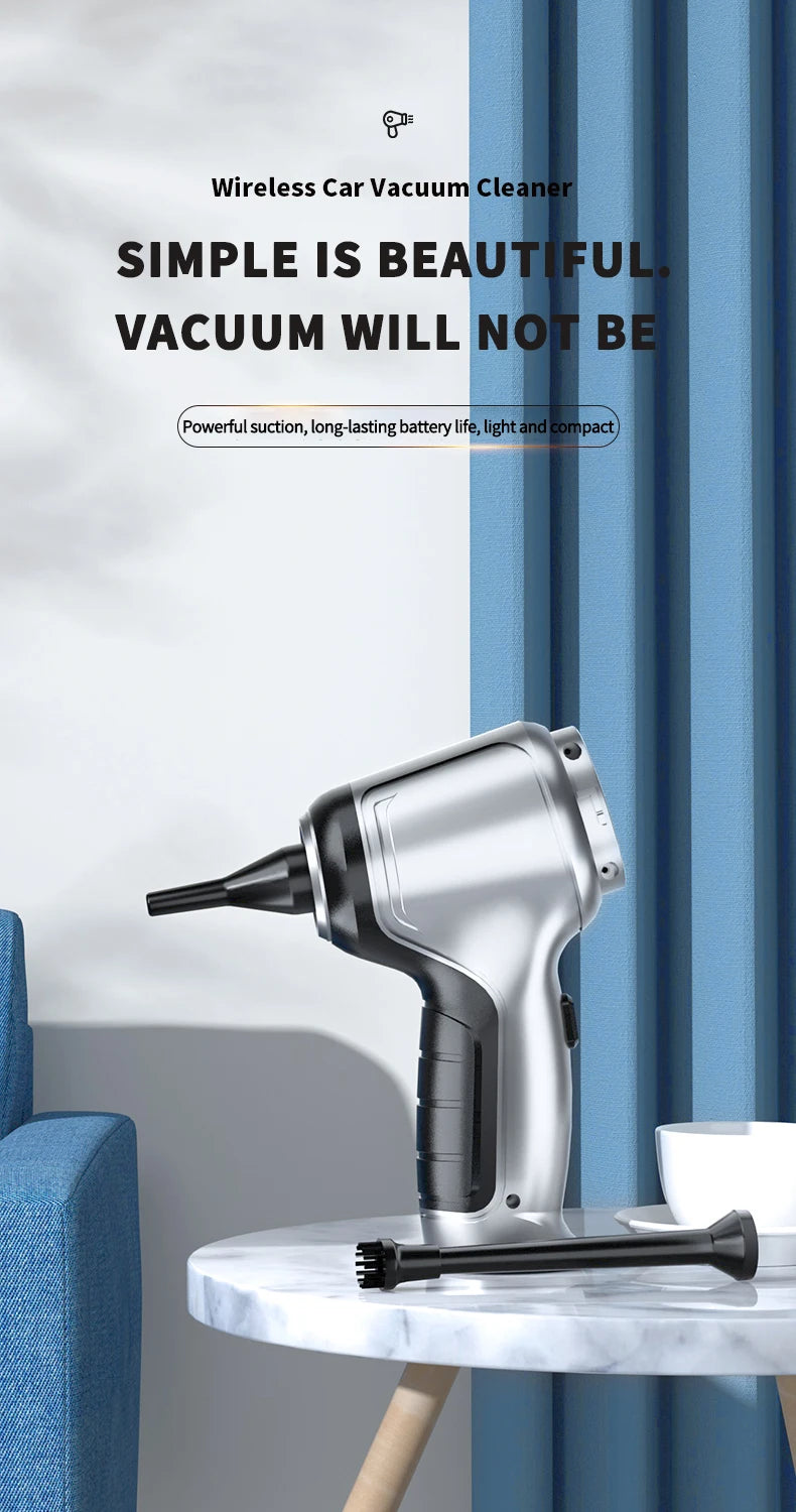 Car vacuum cleaner Auto cordless cleaner Robot Wireless Cleaning Machine Automotive Home Appliance Tools Strong Suction Cleaners