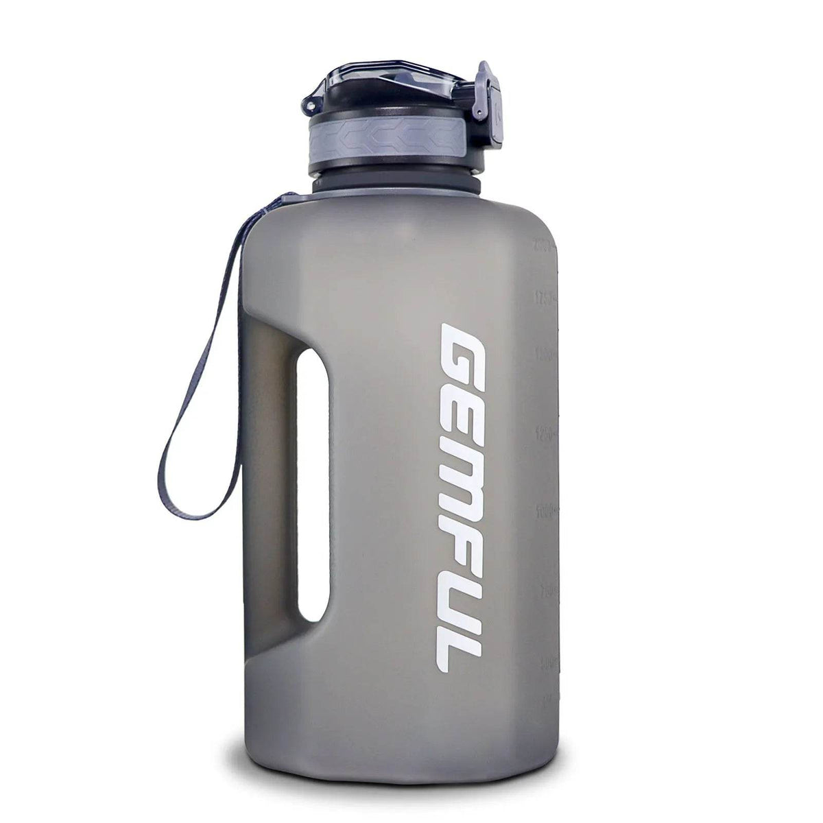 2.2 Liter Water Bottles with Straw Times to Drink Durable Sports Big Jug with Handle Leakproof BPA Free Reusable for Adults - Nuprozone