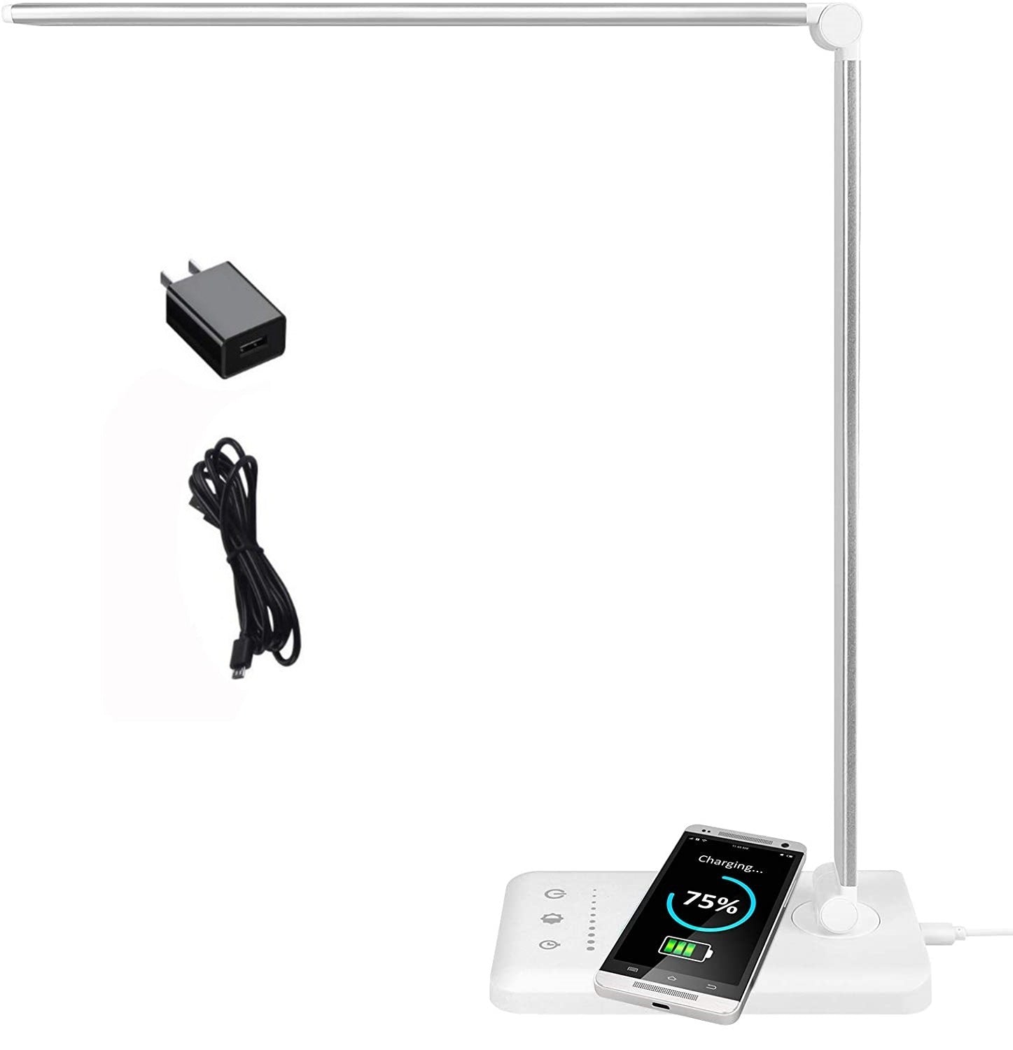 LED Folding Table Lamp 25 Gears Dimming Color Palette Wireless Fast Charge Touch