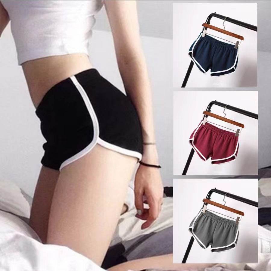 Solid Color Breathable Workout Shorts Women's Candy Color Hot Pants Shorts - Nuprozone