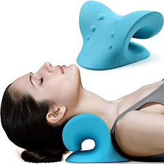 NUPROZ Neck and Shoulder Relaxer | Cervical Pillow |Traction Device | Contoured Design | Fits C-curve | Relieves Stiffness, Boosts Blood Flow |