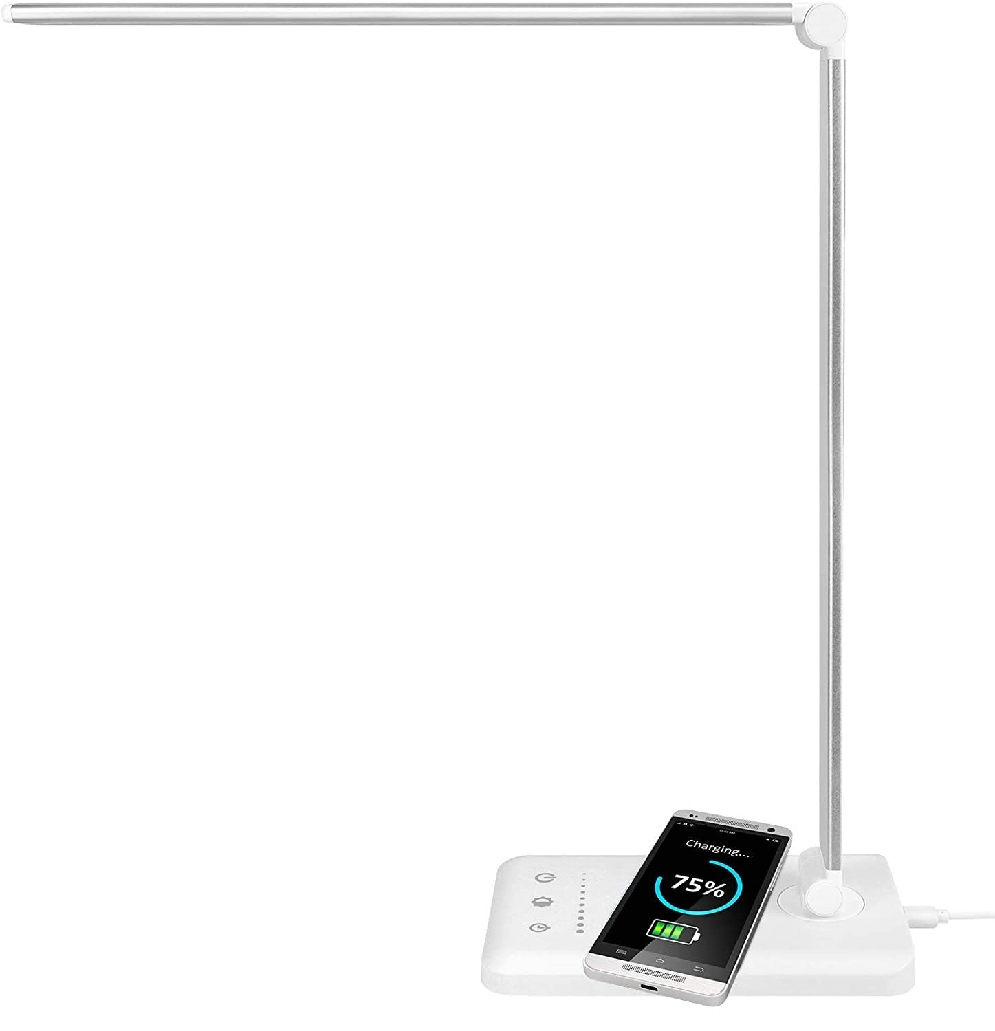LED Folding Table Lamp 25 Gears Dimming Color Palette Wireless Fast Charge Touch