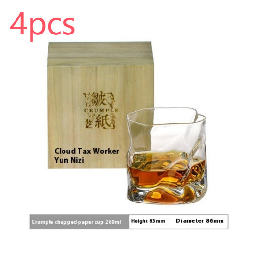 Nitrate Glass Cup Crumpled Paper