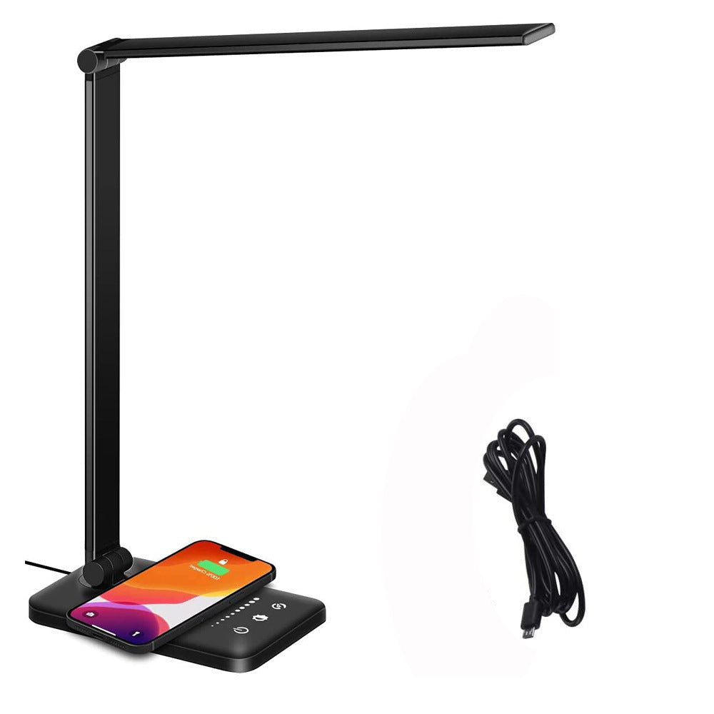 LED Folding Table Lamp 25 Gears Dimming Color Palette Wireless Fast Charge Touch