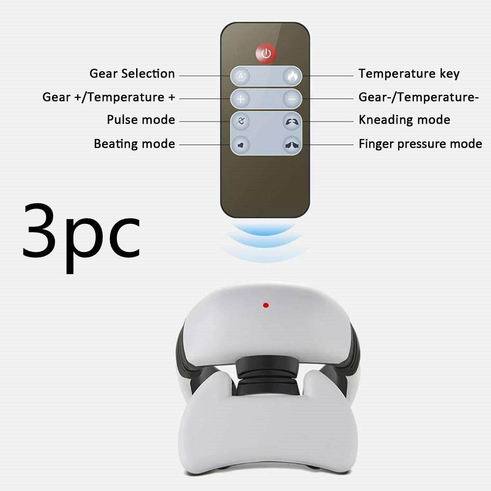 Smart Electric Pulse Back and Neck Massage 4 Heads Pain Relief Tool Health Care Relaxation Cervical Vertebra Physiotherapy - Nuprozone