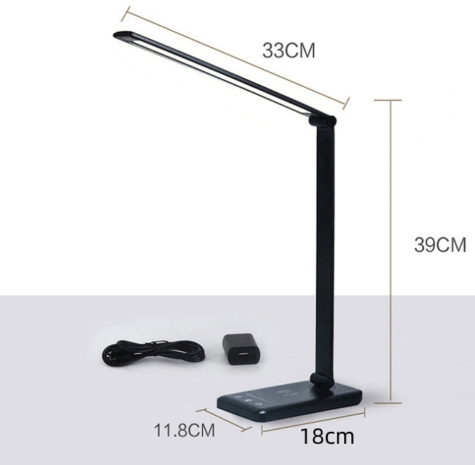 LED Folding Table Lamp 25 Gears Dimming Color Palette Wireless Fast Charge Touch