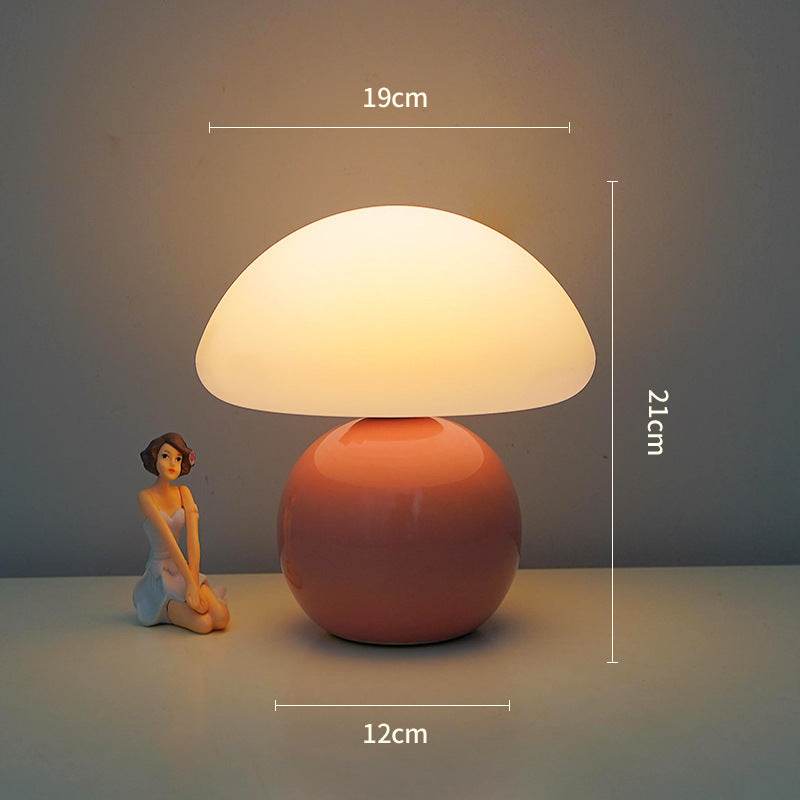 Bedside Lamp Cream Mushroom Decorative Table Lamp - Nuprozone