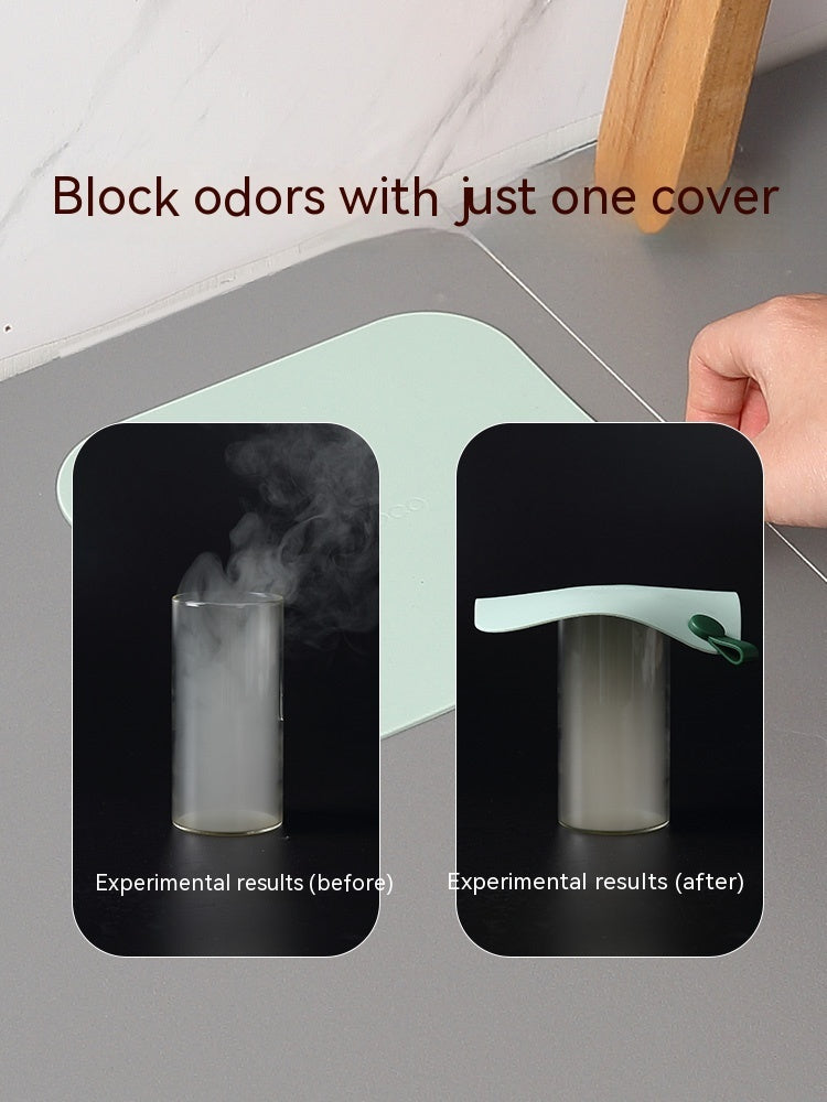 Floor Drain Silica Gel Pad Toilet Anti-odor Deodorant Seal Cover Closure Toilet Sewer