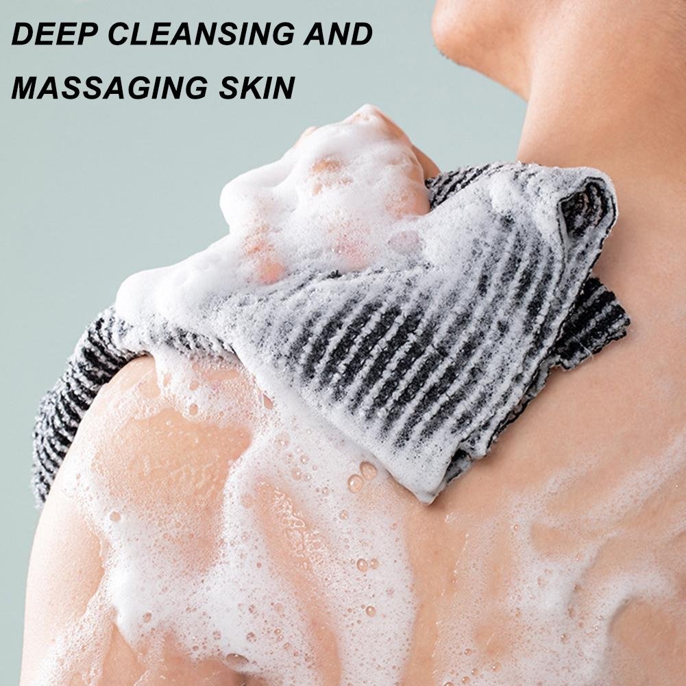 Exfoliating Washcloth Face & Body Scrub Towel - Japanese Towel with Hexagon Fibers Resistant Exfoliating Washcloth for All Skin Types - Nuprozone