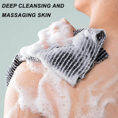 Gant de toilette exfoliant Visage et corps - Serviette japonaise avec fibres hexagonales Gant de toilette exfoliant résistant pour tous les types de peau - Nuprozone